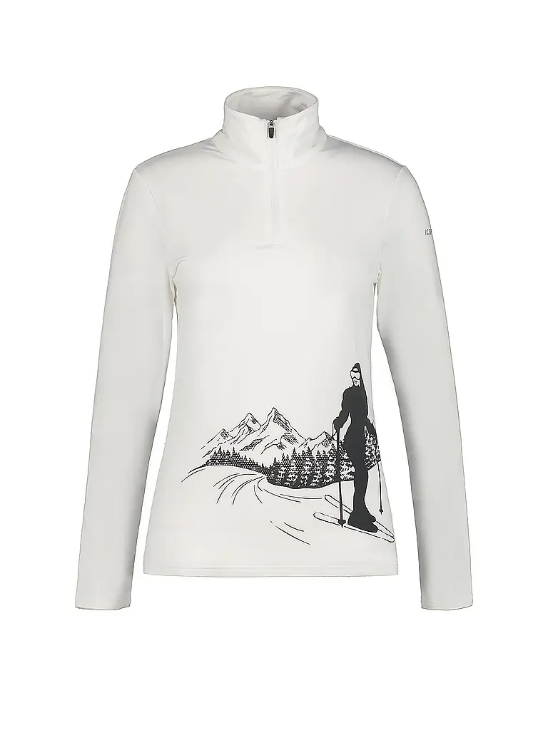 ICEPEAK | Camiseta interior con cremallera Ellenton para mujer | Blanco