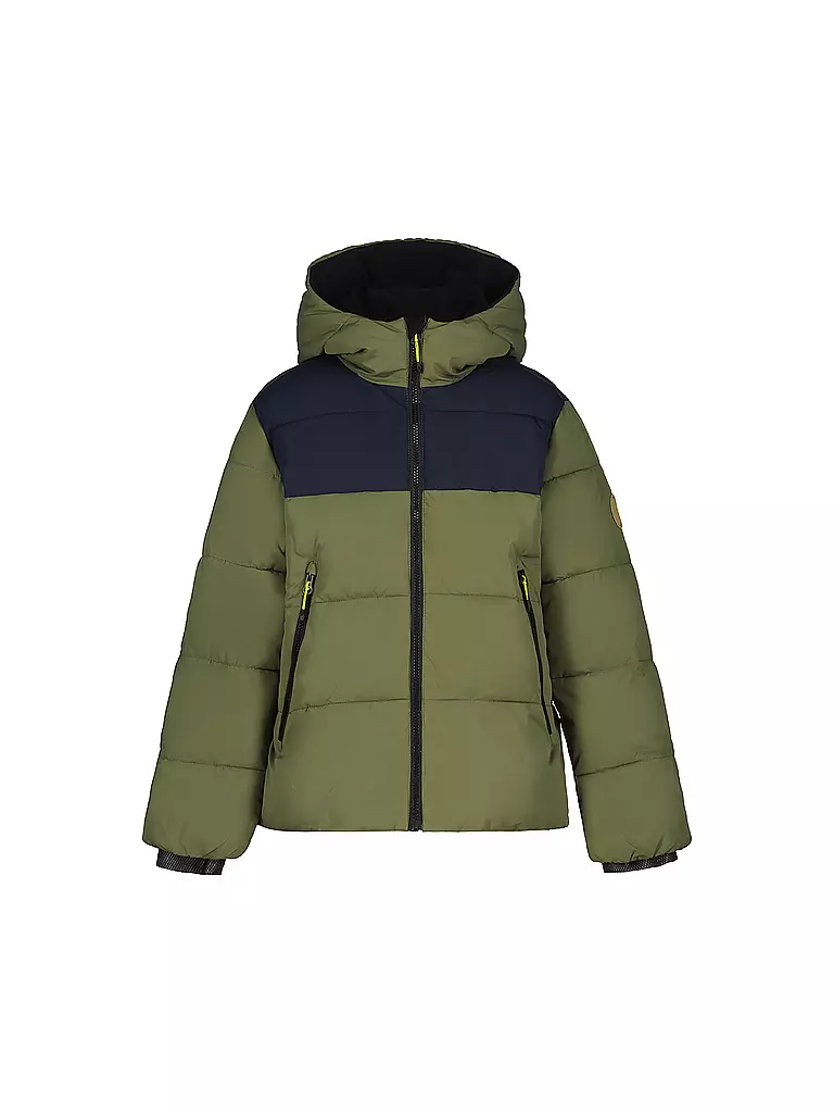 ICEPEAK | Chaqueta de invierno con capucha Kenmare para niños | Oliva