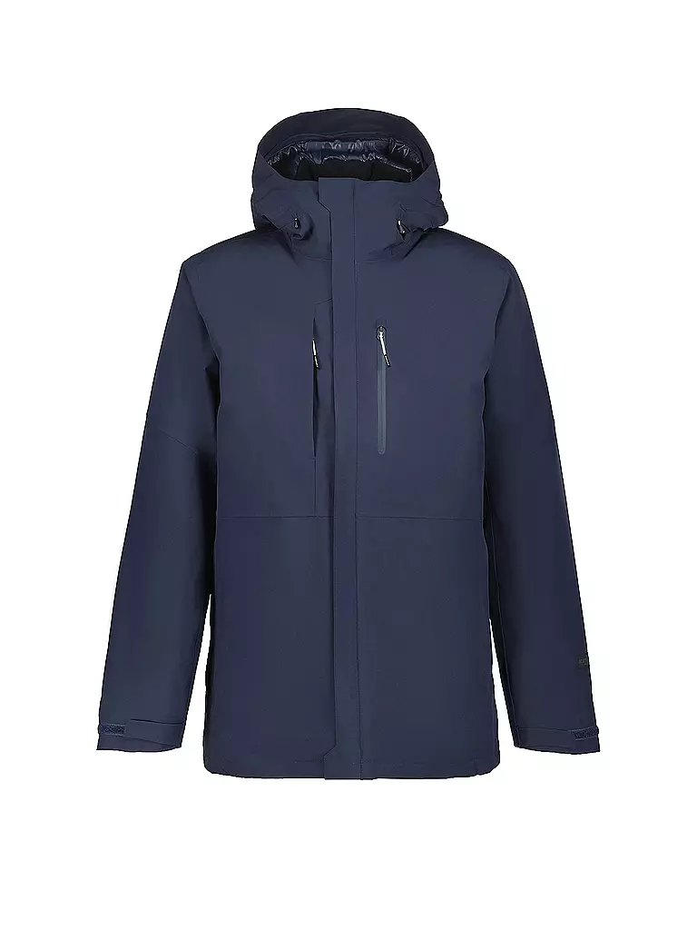 ICEPEAK | Chaqueta de invierno para hombre Bakerhill con capucha | Azul oscuro