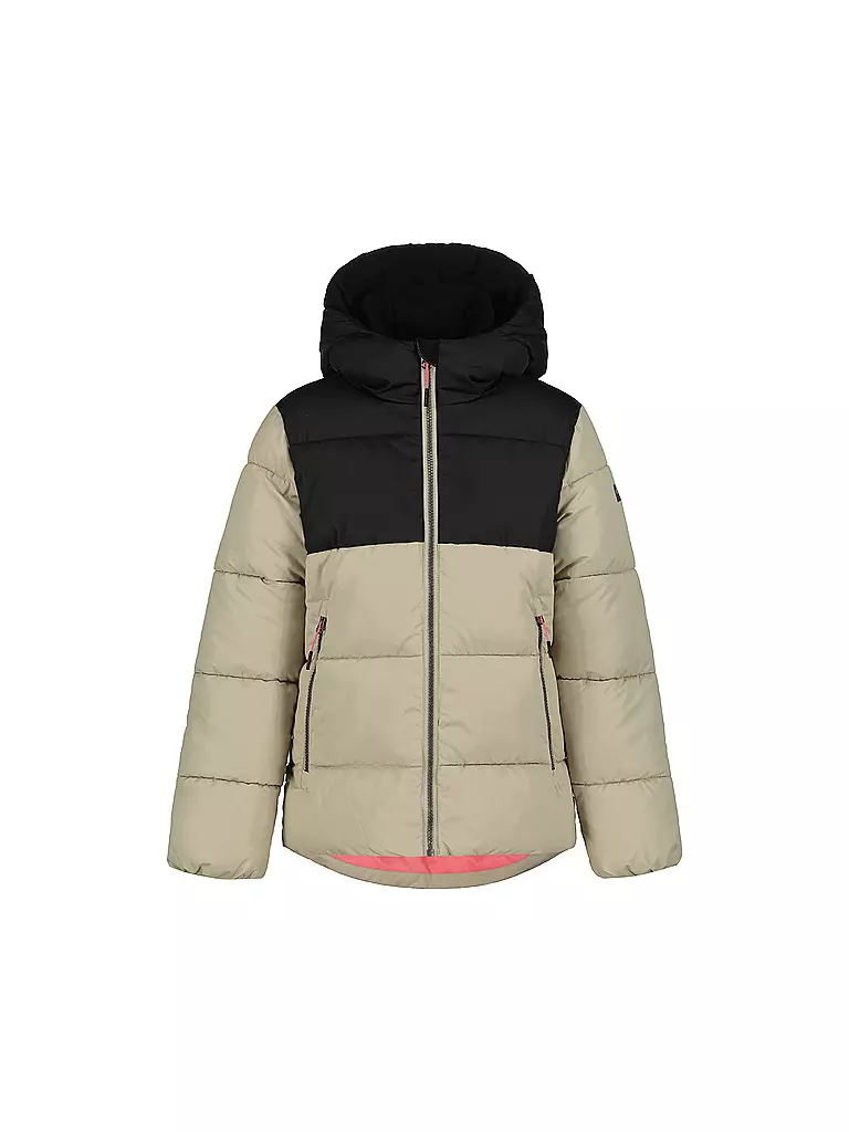 ICEPEAK | Chaqueta de invierno para niña Kirn con estampado y capucha | Beige