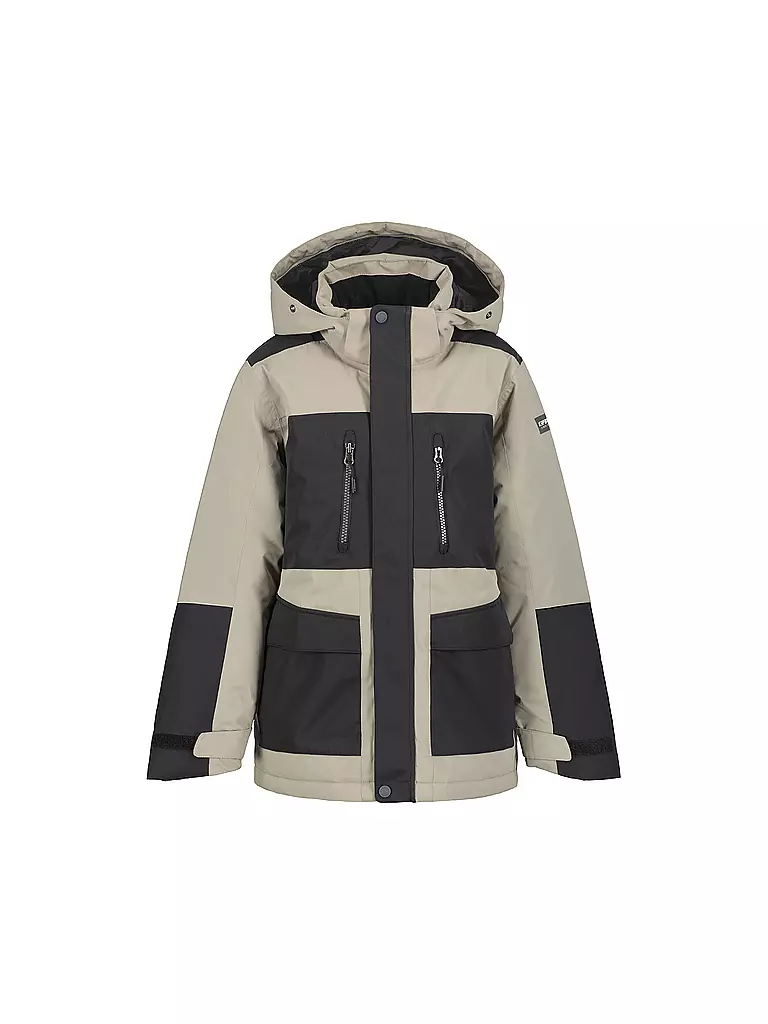ICEPEAK | Chaqueta de invierno para niños Kanosh con capucha | Gris