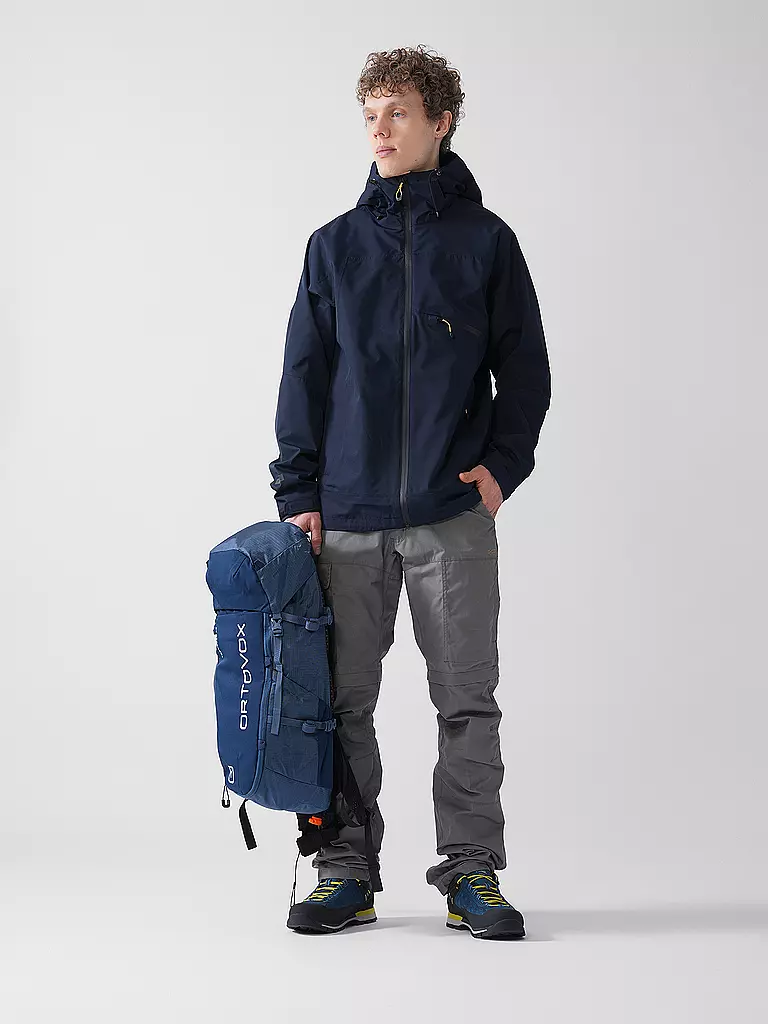 ICEPEAK | Chaqueta de senderismo para hombre Bangs 2L con capucha | Azul oscuro