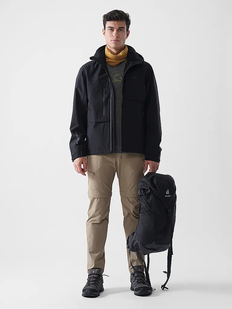 ICEPEAK | Chaqueta de senderismo para hombre Brandt | Negro