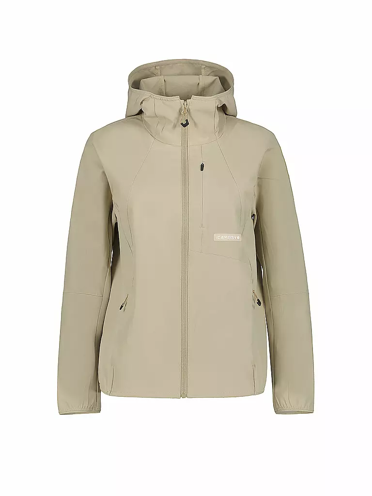 ICEPEAK | Chaqueta de senderismo para mujer Yona con capucha | Beige