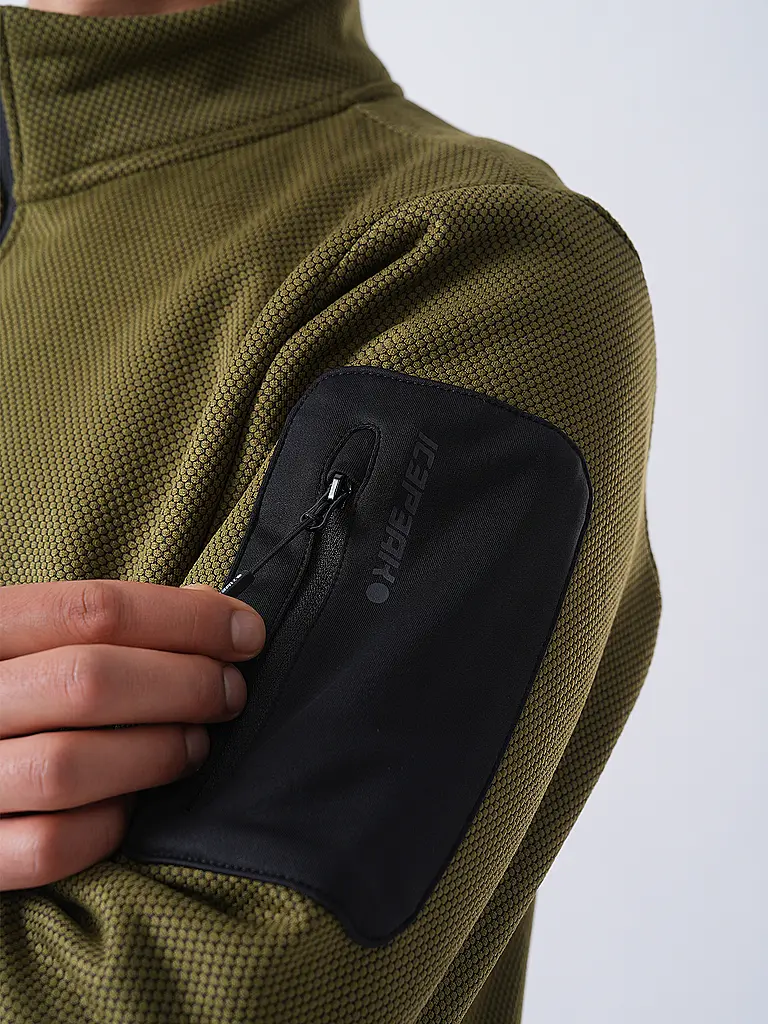ICEPEAK | Chaqueta polar Bredstedt para hombre | Oliva