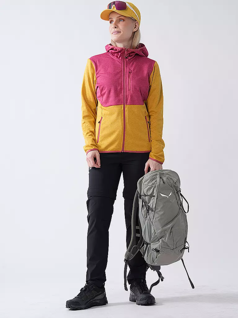 ICEPEAK | Chaqueta polar con capucha Banks para mujer | Mostaza