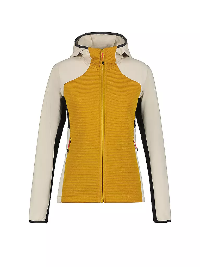 ICEPEAK | Chaqueta polar con capucha Basile para mujer | Mostaza