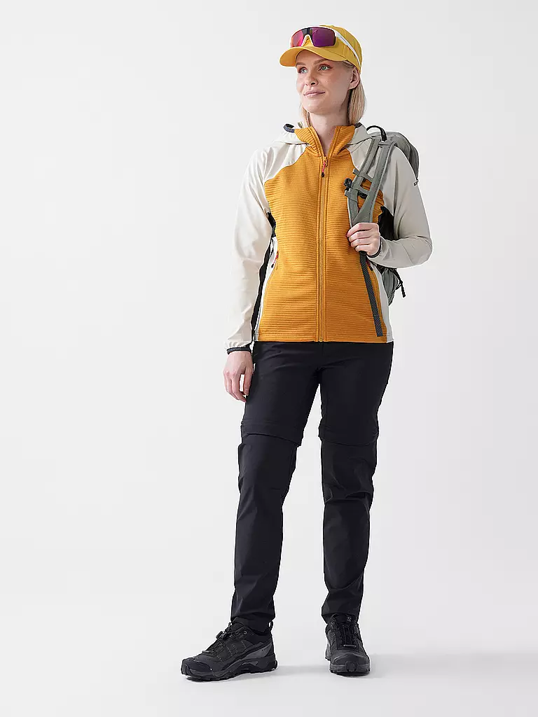 ICEPEAK | Chaqueta polar con capucha Basile para mujer | Mostaza