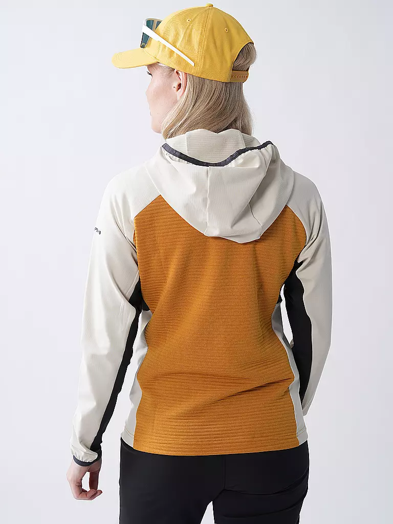 ICEPEAK | Chaqueta polar con capucha Basile para mujer | Mostaza