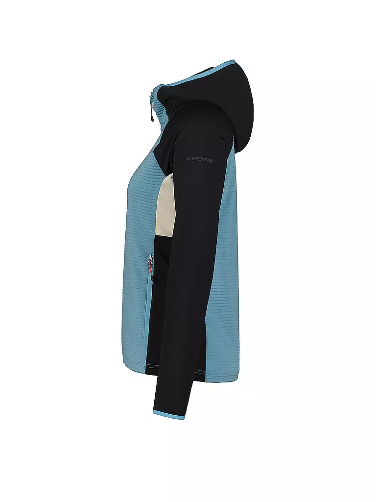 ICEPEAK | Chaqueta polar con capucha Basile para mujer | Azul claro
