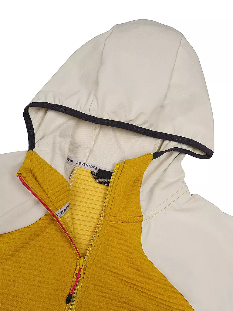 ICEPEAK | Chaqueta polar con capucha Basile para mujer | Mostaza