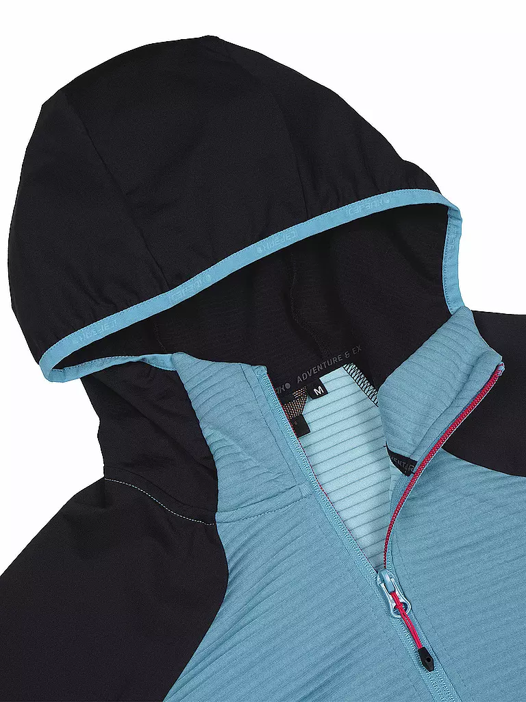 ICEPEAK | Chaqueta polar con capucha Basile para mujer | Azul claro