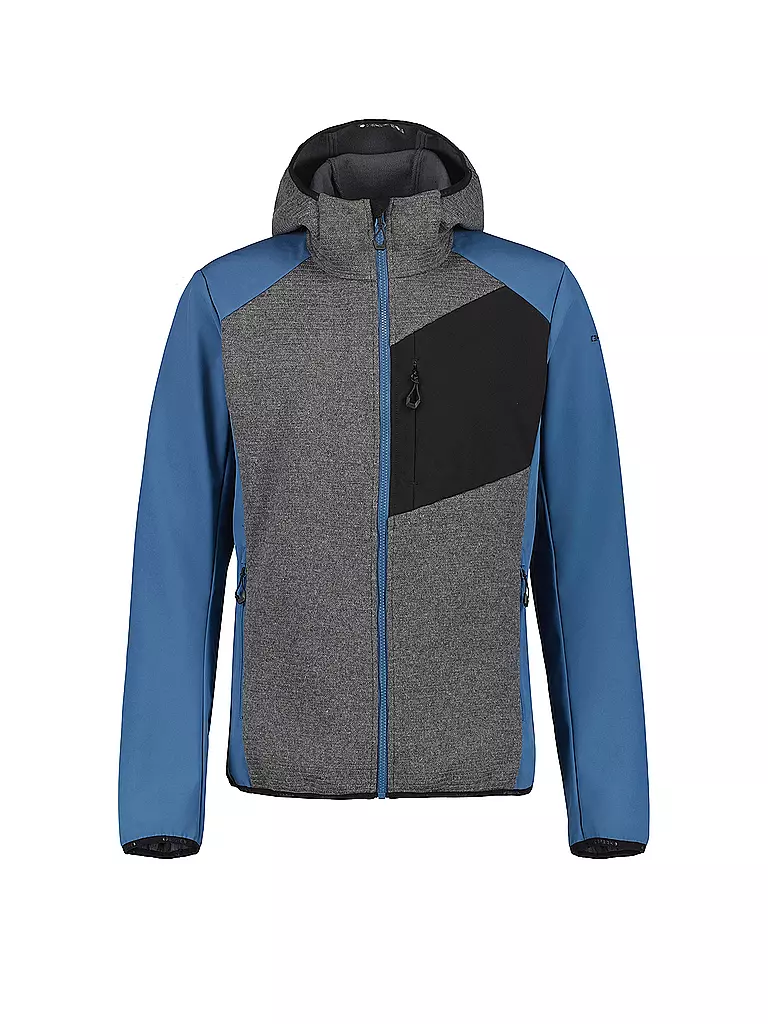 ICEPEAK | Chaqueta polar de senderismo para hombre Danfort con capucha | Azul