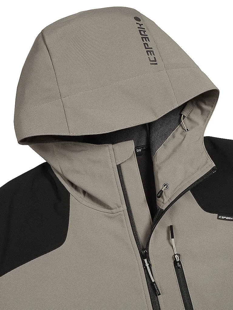 ICEPEAK | Chaqueta softshell con capucha Buxton para hombre | Beige
