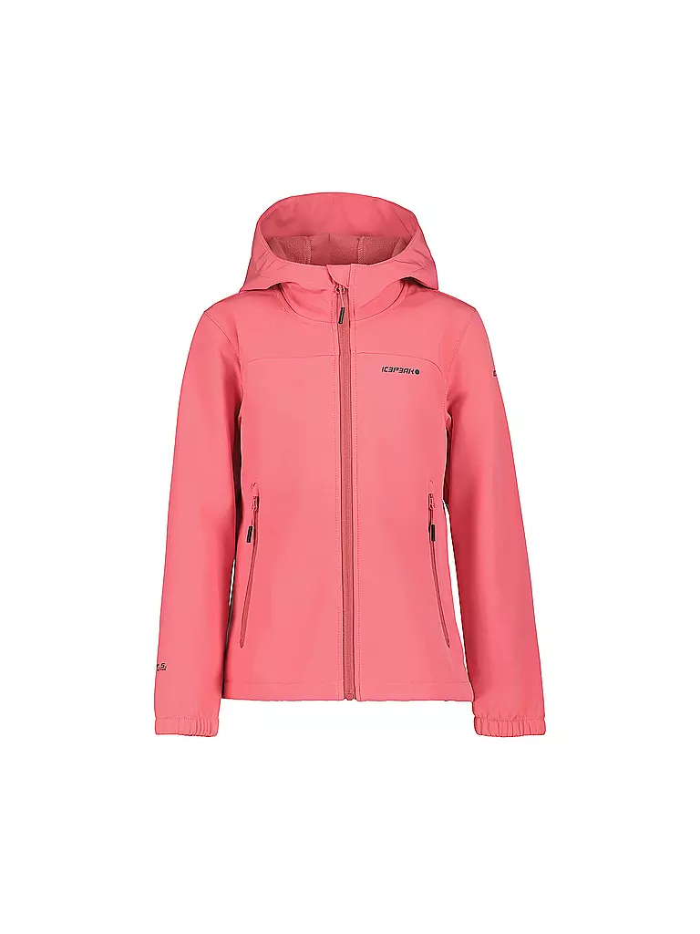 ICEPEAK | Chaqueta softshell para niña Korby Jr con capucha | Coral