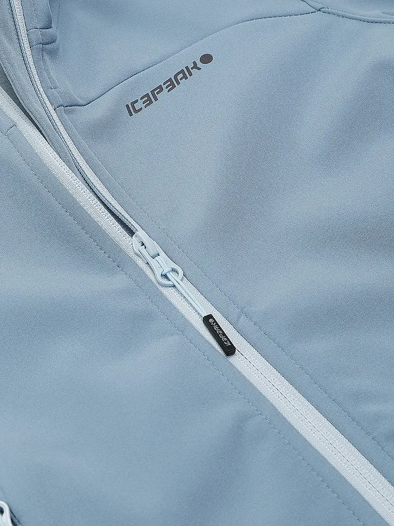 ICEPEAK | Chaqueta softshell para niña Korby Jr con capucha | Azul claro