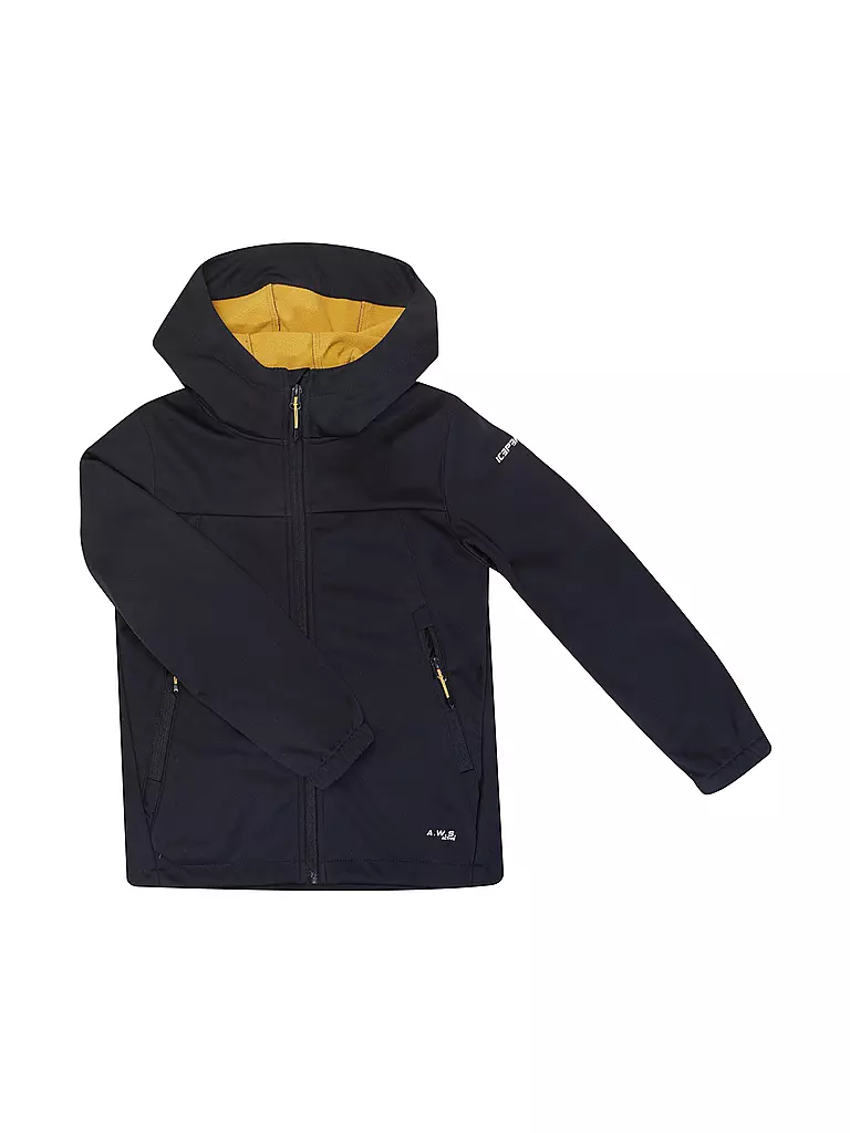 ICEPEAK | Chaqueta Softshell para niños Kline JR con capucha | Negro