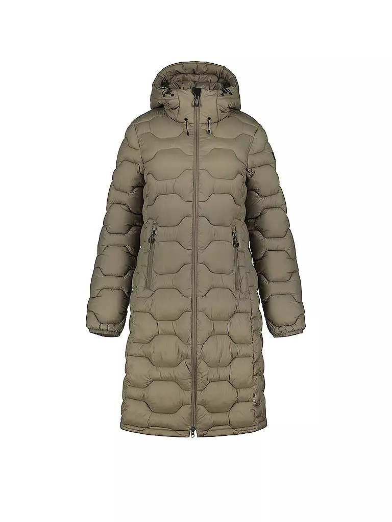 ICEPEAK | Damen Iso Wintermantel Hoodie | Oliva