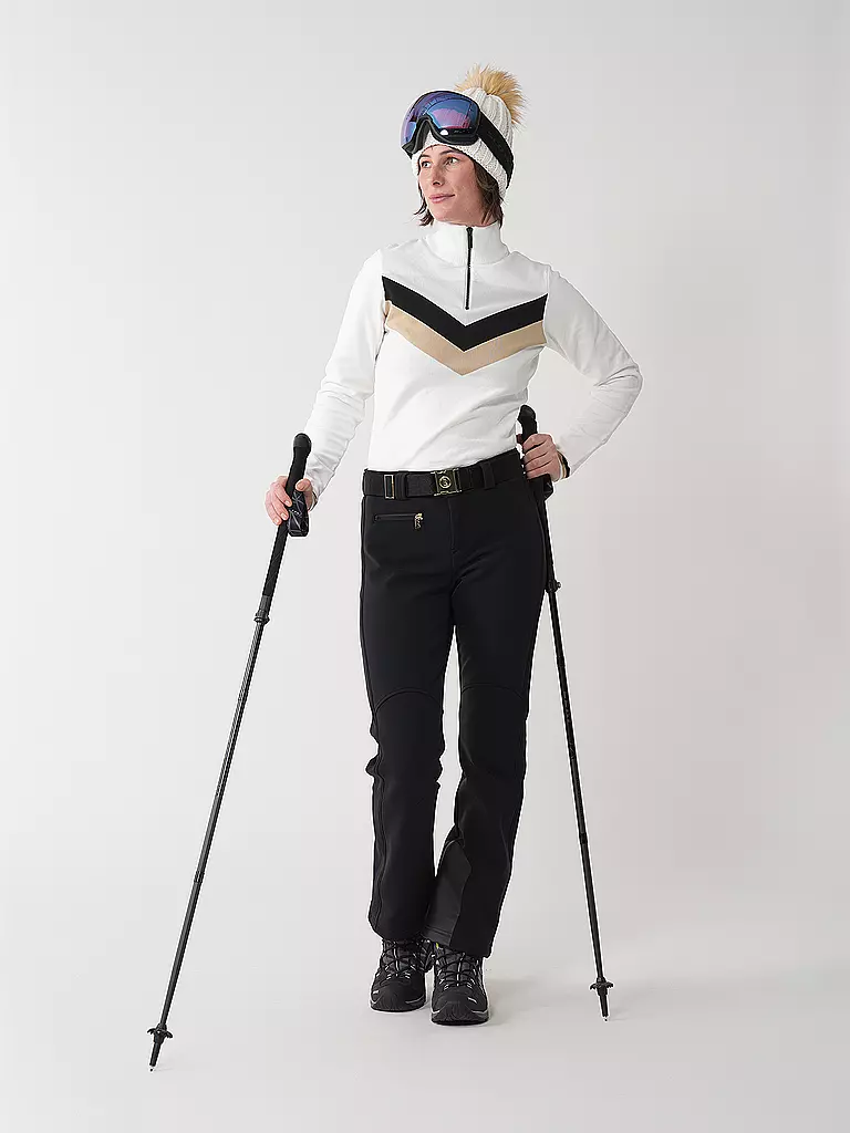 ICEPEAK | Damen Unterzieh Zipshirt Elwell | Blanco