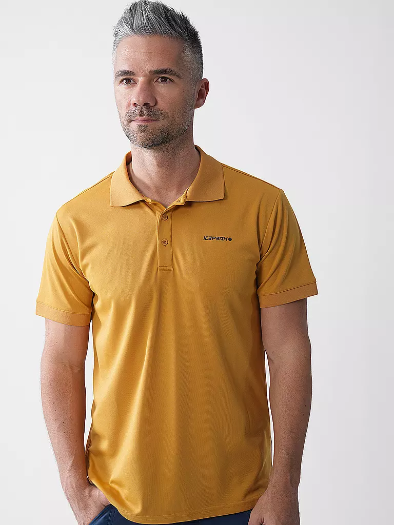 ICEPEAK | Polo funcional Bellmont para hombre | Mostaza