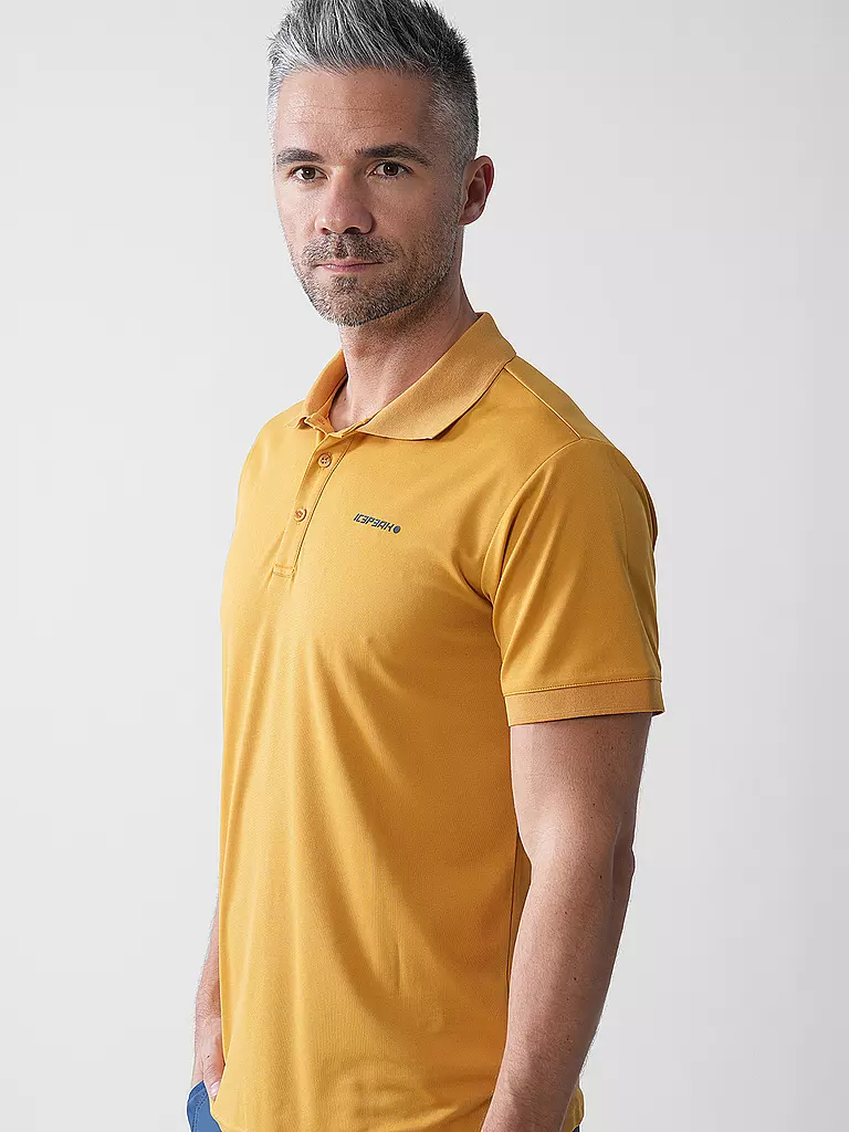 ICEPEAK | Polo funcional Bellmont para hombre | Mostaza