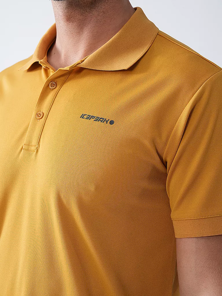 ICEPEAK | Polo funcional Bellmont para hombre | Mostaza