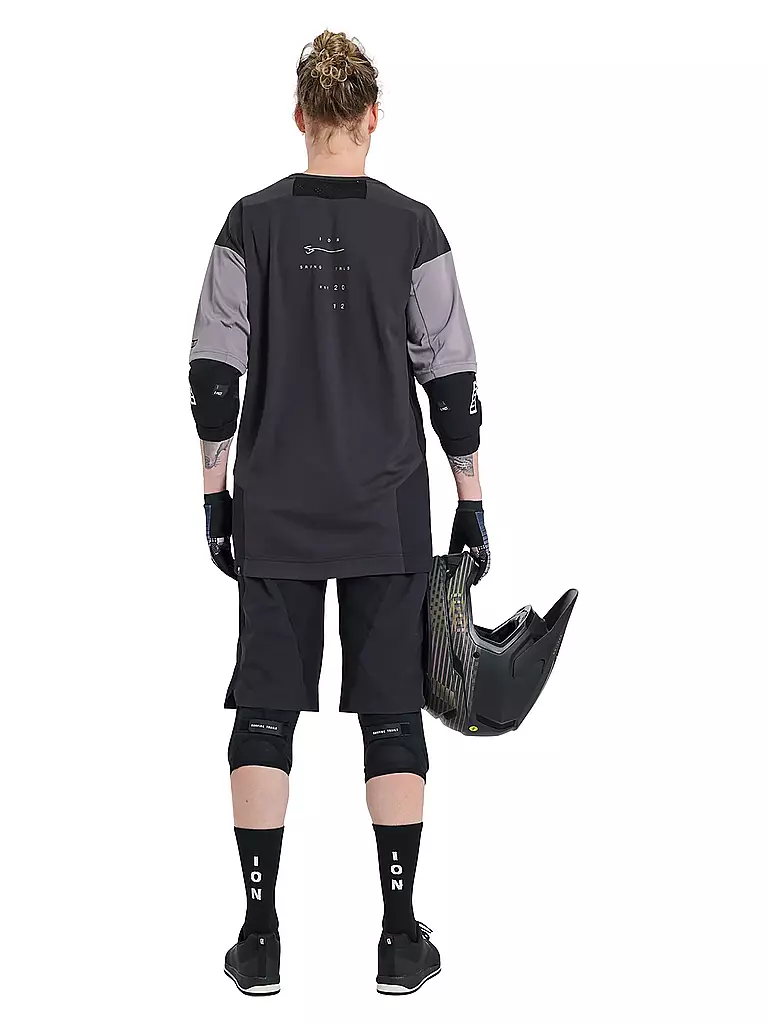 ION | Herren MTB-Short Scrub Amp BAT | Negro