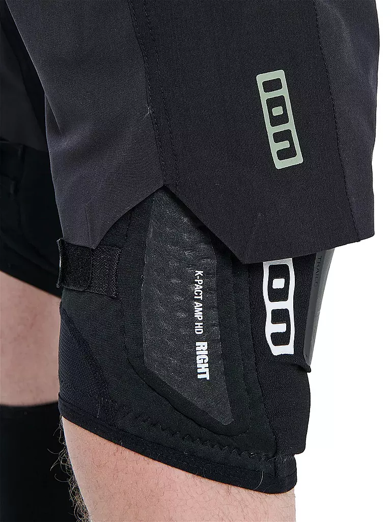 ION | Herren MTB-Short Scrub Amp BAT | Negro