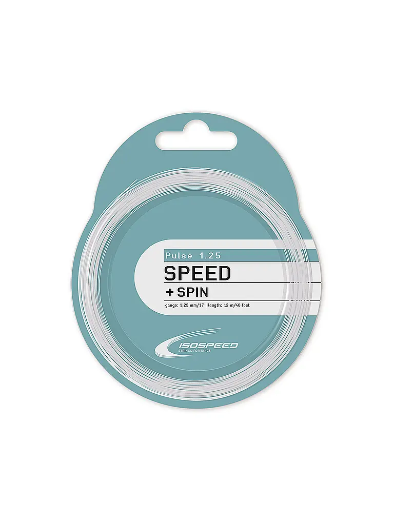 ISO SPEED | Cordaje de tenis Pulse Speed + Spin | Blanco