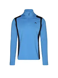 J.LINDEBERG | Camiseta interior con cremallera para hombre Lukas Quarter Zip Mid Layer | Azul