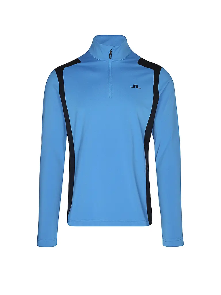 J.LINDEBERG | Camiseta interior con cremallera para hombre Lukas Quarter Zip Mid Layer | Azul