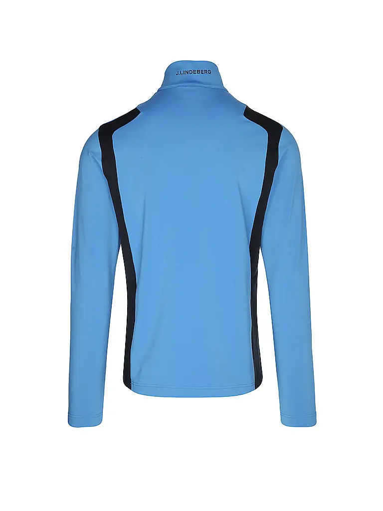 J.LINDEBERG | Camiseta interior con cremallera para hombre Lukas Quarter Zip Mid Layer | Azul
