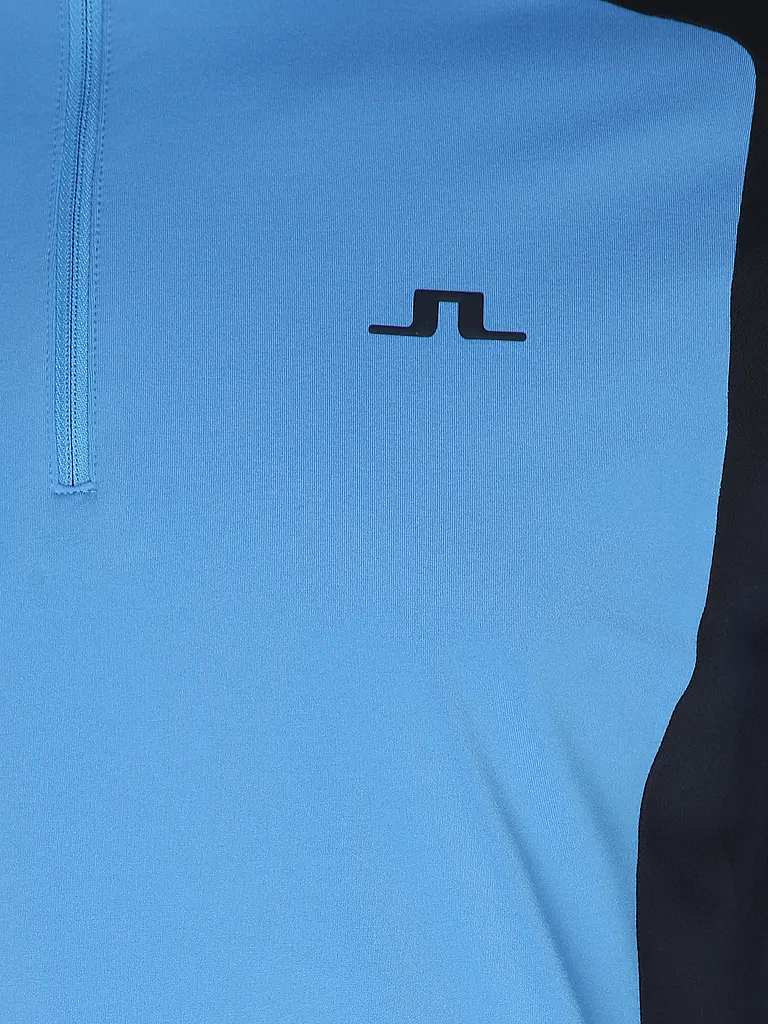 J.LINDEBERG | Camiseta interior con cremallera para hombre Lukas Quarter Zip Mid Layer | Azul