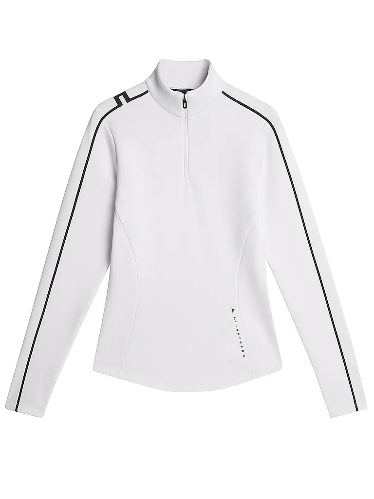 J.LINDEBERG | Camiseta interior con cremallera para mujer Nefe Quarter Zip Mid Layer | Blanco