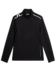 J.LINDEBERG | Camiseta interior con cremallera para mujer Vinnie Quarter Zip Mid Layer | Negro