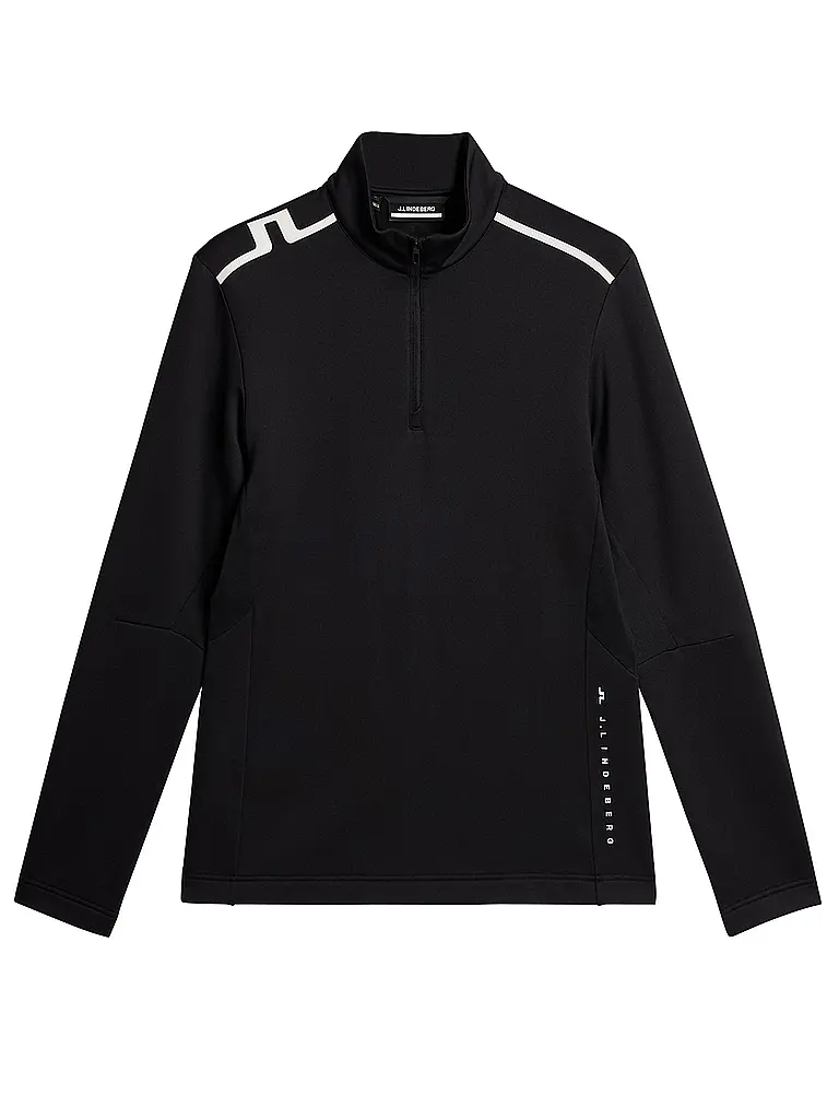 J.LINDEBERG | Camiseta interior con cremallera para mujer Vinnie Quarter Zip Mid Layer | Negro