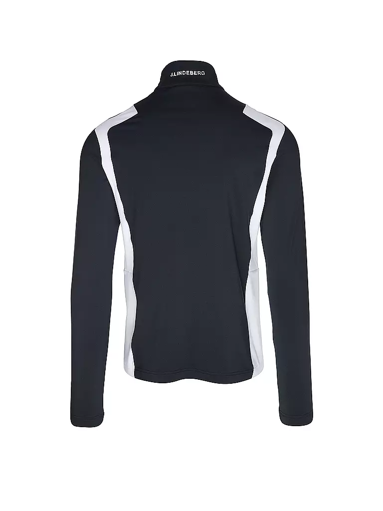 J.LINDEBERG | Herren Unterzieh Zipshirt Lukas Quarter | Azul oscuro
