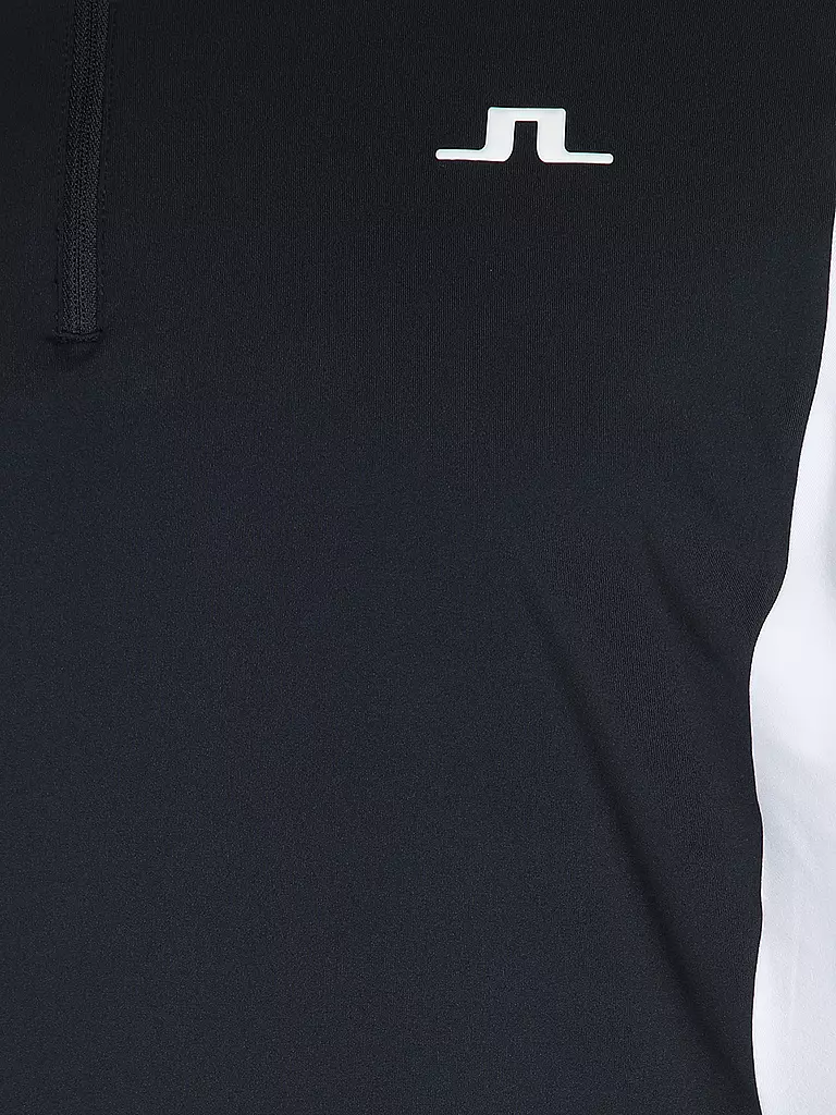 J.LINDEBERG | Herren Unterzieh Zipshirt Lukas Quarter | Azul oscuro