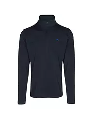 J.LINDEBERG | Herren Unterzieh Zipshirt Luke | Azul oscuro