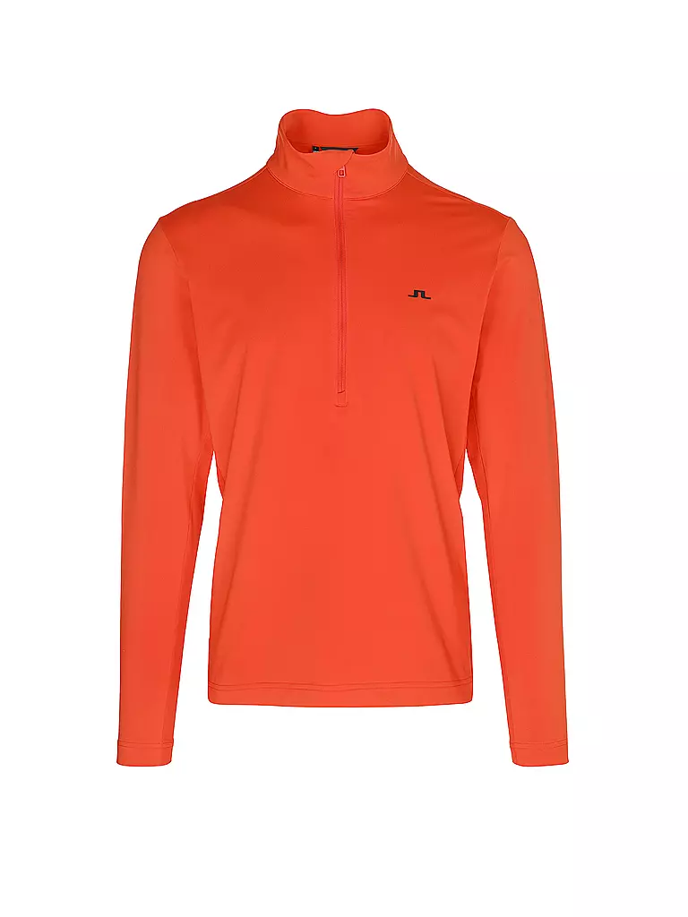 J.LINDEBERG | Herren Unterzieh Zipshirt Luke | Rojo