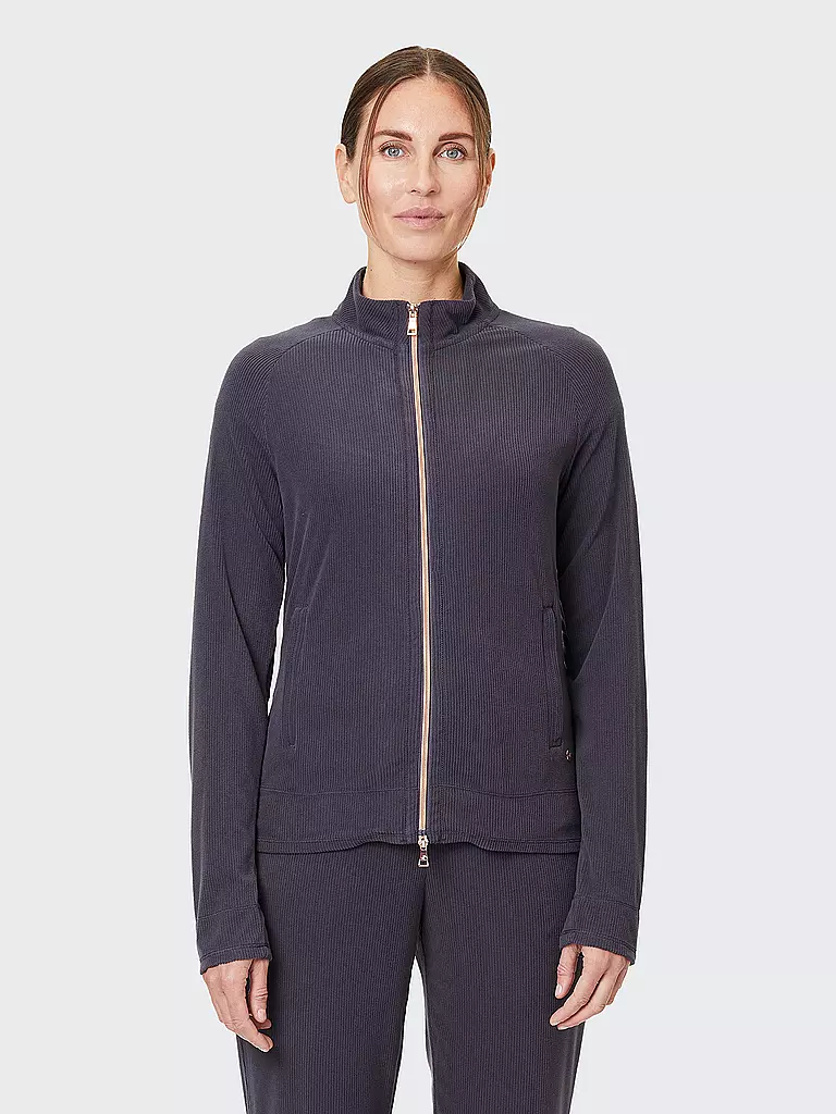 JOY SPORTSWEAR | DAmen Fleecejacke Josy Cord | Azul oscuro