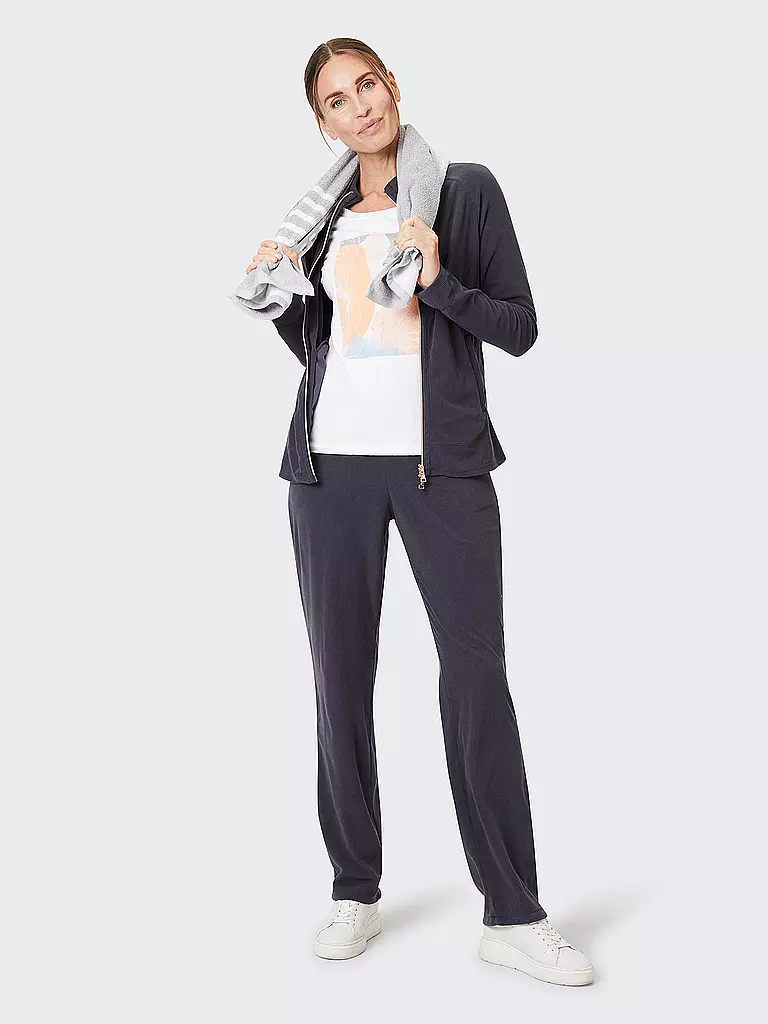 JOY SPORTSWEAR | DAmen Fleecejacke Josy Cord | Azul oscuro