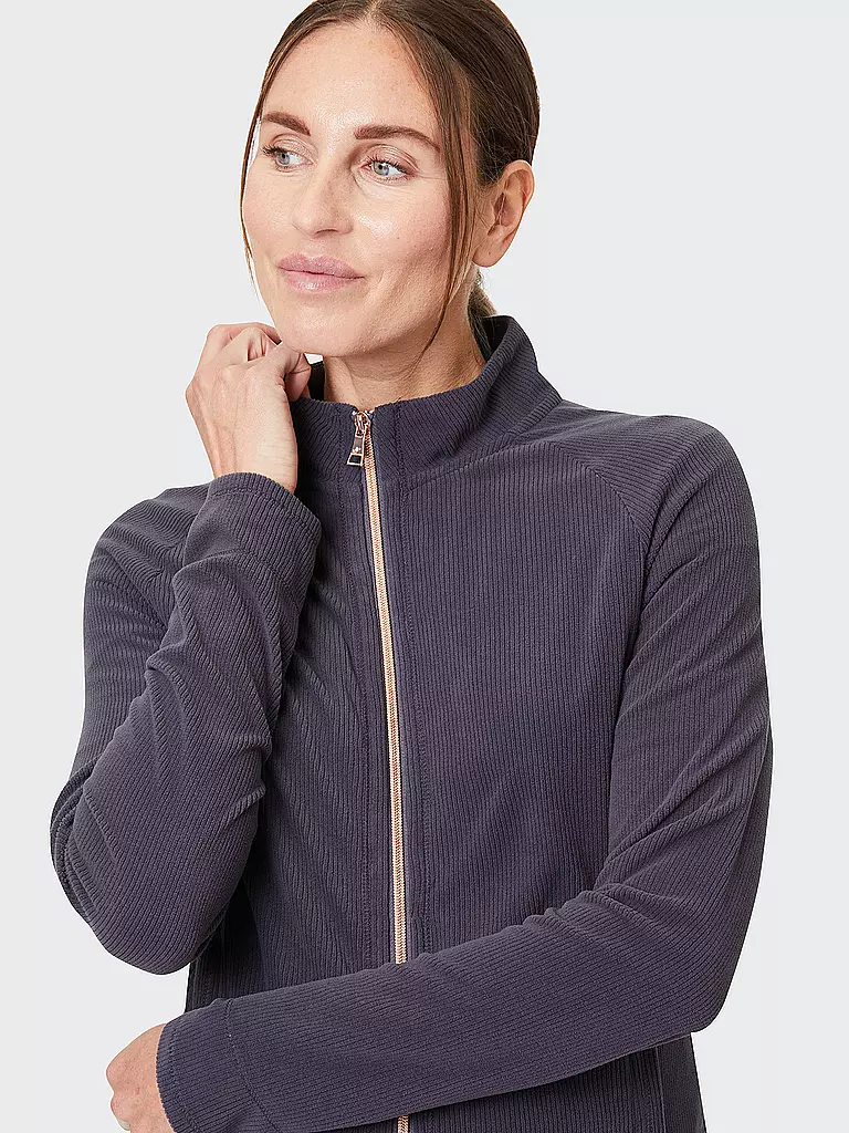 JOY SPORTSWEAR | DAmen Fleecejacke Josy Cord | Azul oscuro