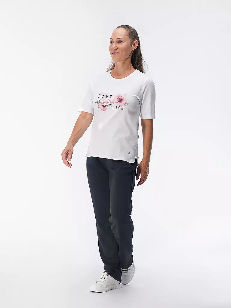 JOY SPORTSWEAR | Damen T-Shirt Luzie in Love with Life | Blanco