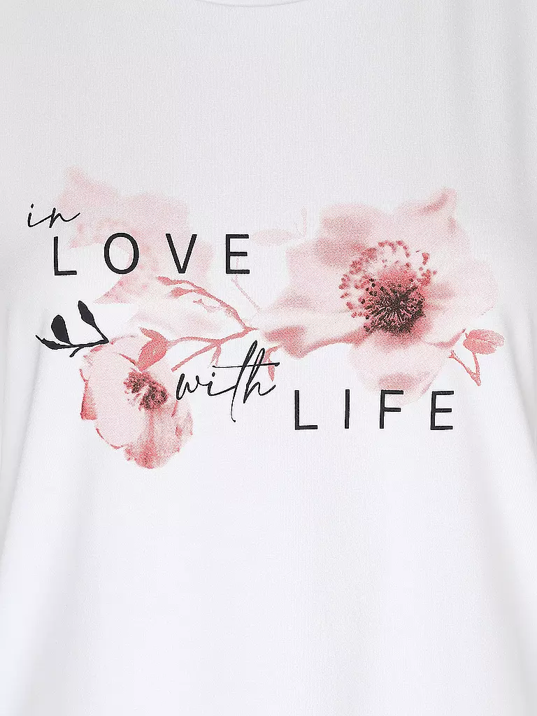 JOY SPORTSWEAR | Damen T-Shirt Luzie in Love with Life | Blanco