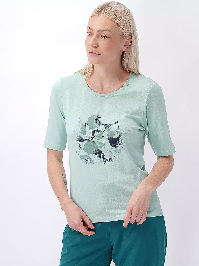 JOY SPORTSWEAR | Damen T-Shirt Melanie Flower Print | Menta