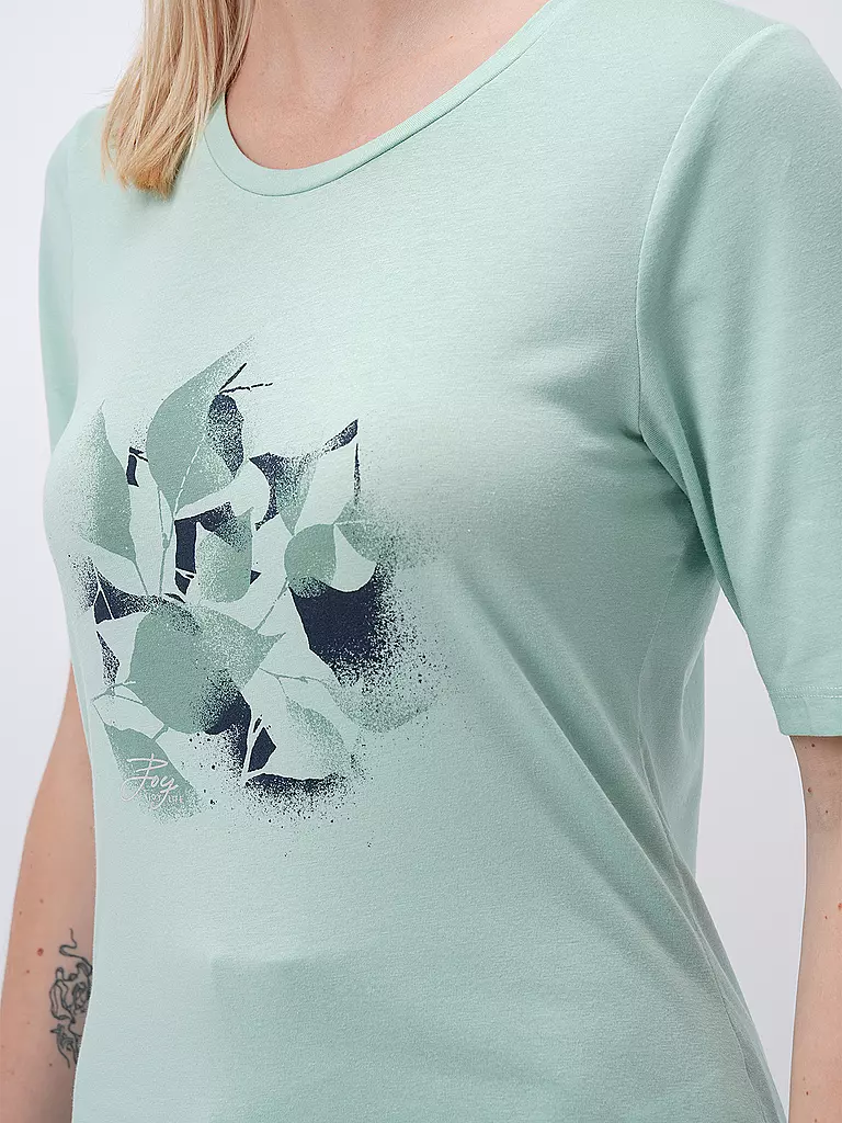JOY SPORTSWEAR | Damen T-Shirt Melanie Flower Print | Menta