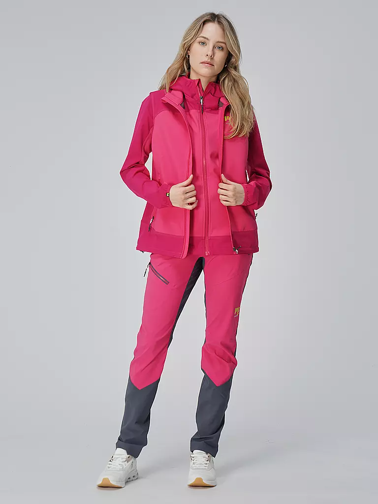 KARPOS | Damen Softshelljacke Parete | Fucsia