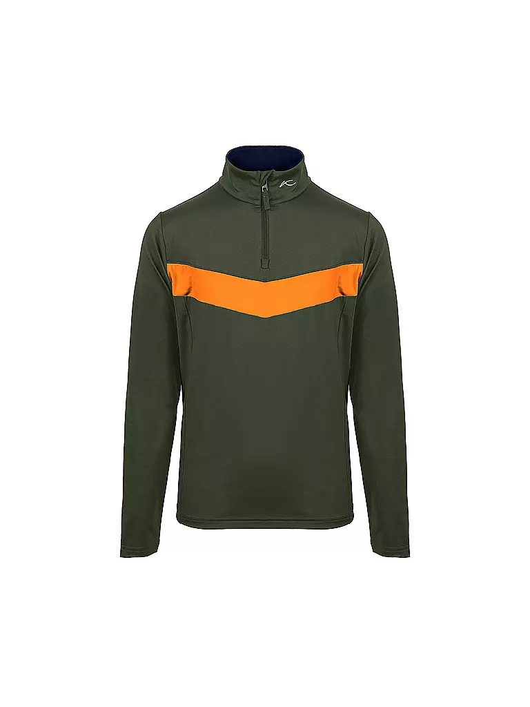 KJUS | Jungen Unterzieh Zipshirt Gian | Oliva