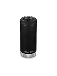 KLEAN KANTEEN | Botella aislante de acero inoxidable TKWide 355ml Café Cap Real Teal | Negro